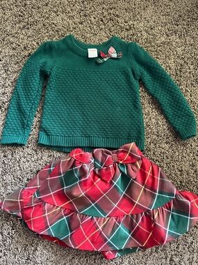 Gymboree matching outfit 2t shirt skirt 12-18 mths skirt runs big